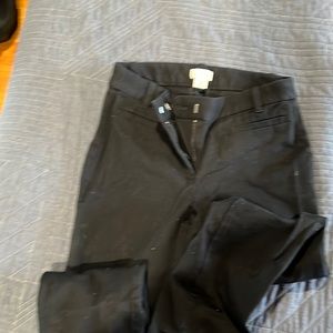 J by j crew black pants with stretch